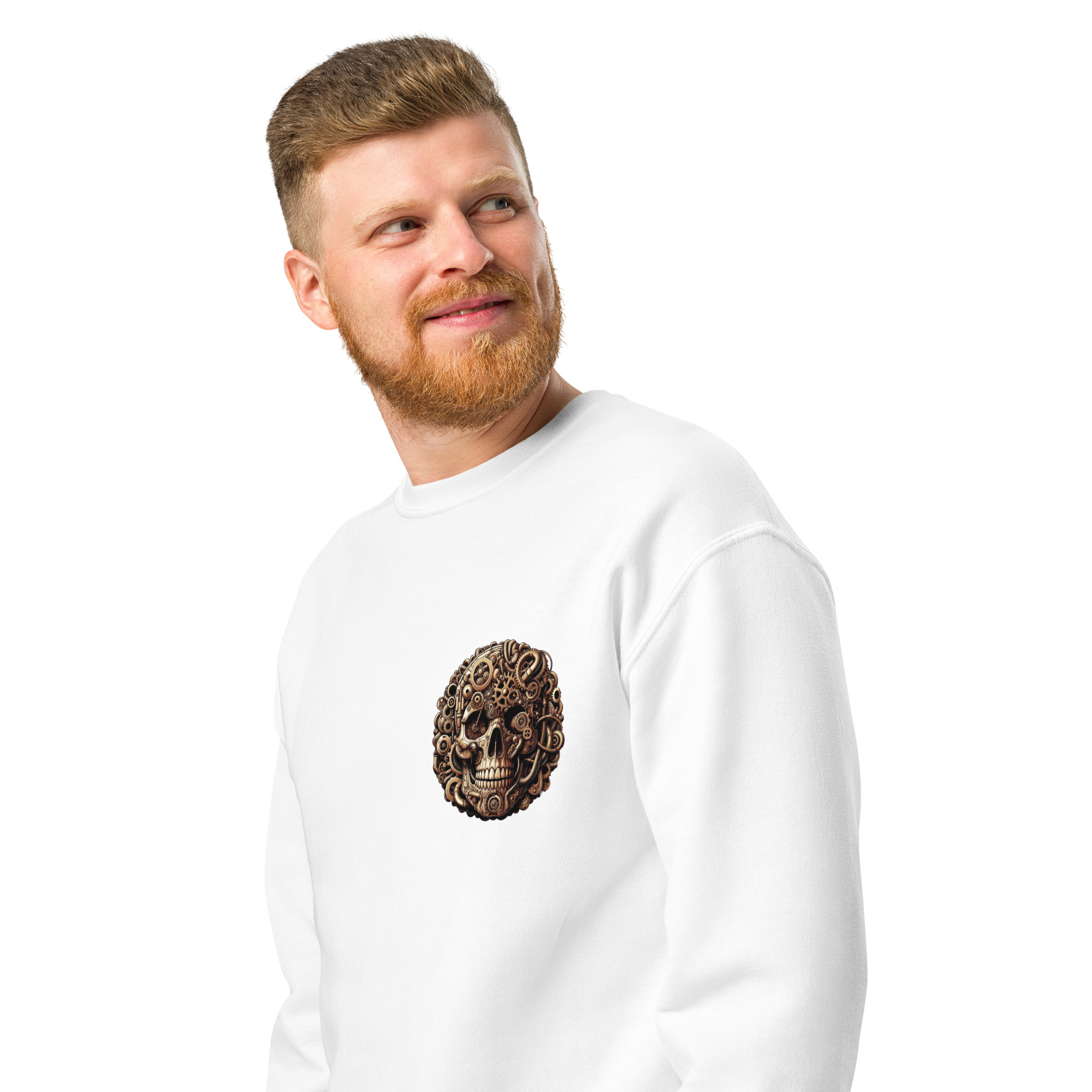 Crew neck sweatshirt (Golden-Skull)