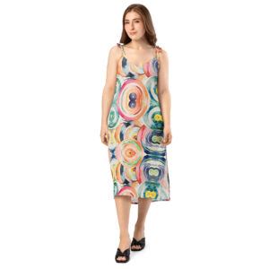 Tie-strap midi dress