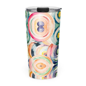 Tapered stainless steel tumbler