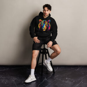 Oversized hoodie (Colorful lion)/Unisex